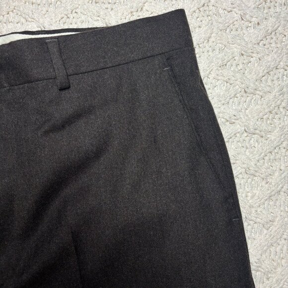 VTG Tommy Teylor Wool Cashmere Pants Mens 34x34 Brown Flat Front Cuffed Hem MINT - Picture 6 of 11